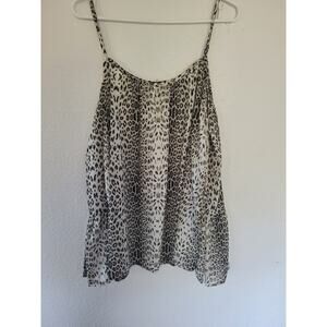 Acting Pro Animal Print‎ Women's Blouse Cut Out Shoulders size XL #14